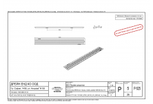 Решетка шлиц NW 100, 1000/124/2, SW 5/85, Клас A 15 kN, стомана неръждаема V2A (light)